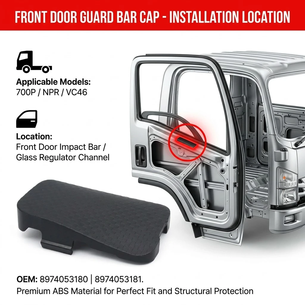 Front Door Guard Bar Cap For ISUZU 700P NPR VC46 8974053180 8974053181